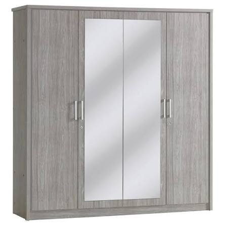 Classic segun wood 4 door wardrobe